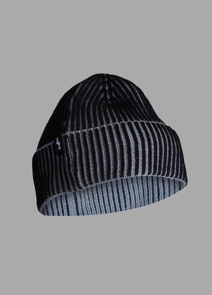 Black Merino Cotton Beanie