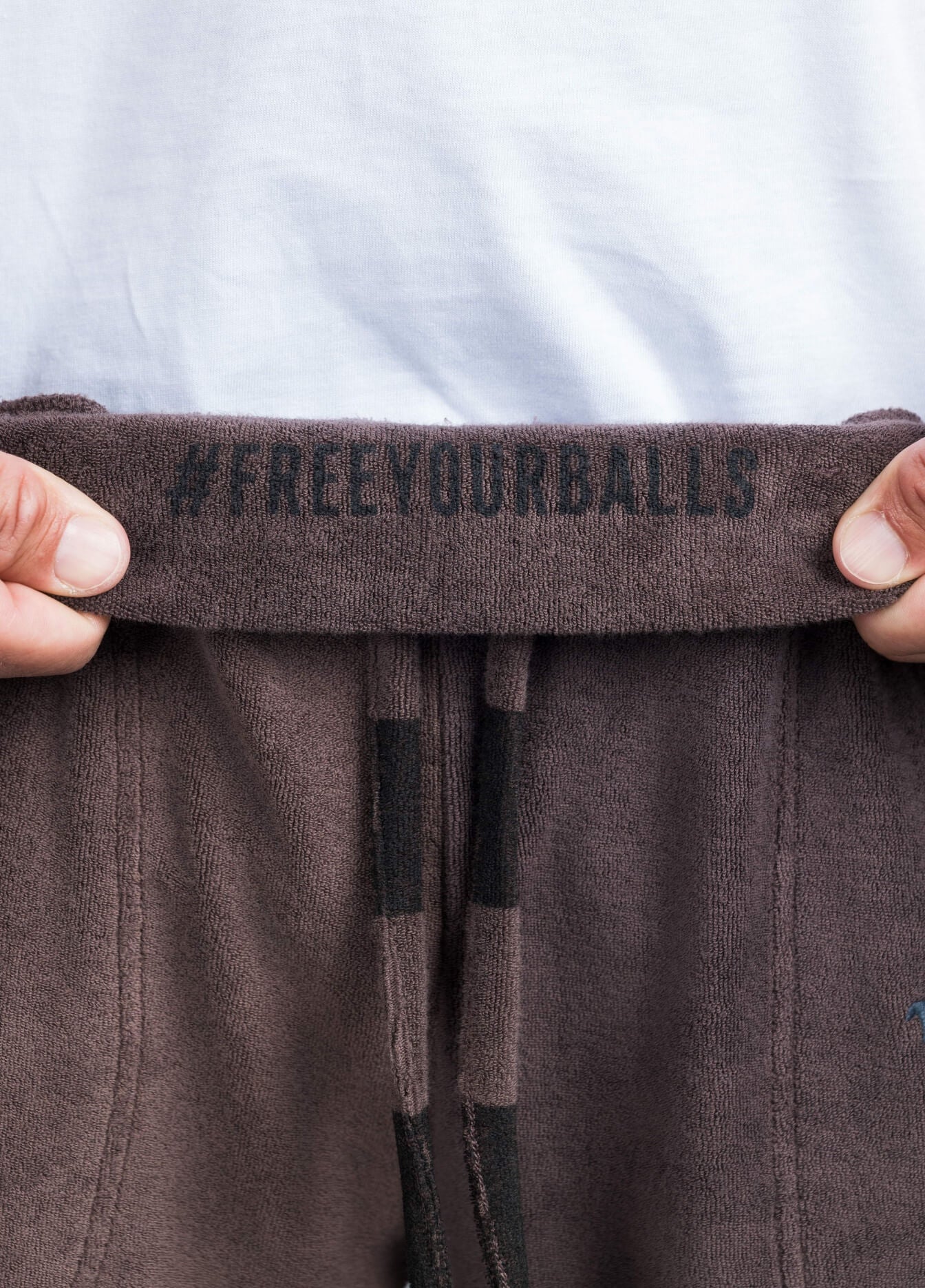 CHOCOLATE PLUM TOWEL PANTS