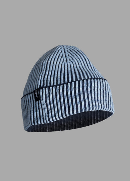 Blue Merino Cotton Beanie