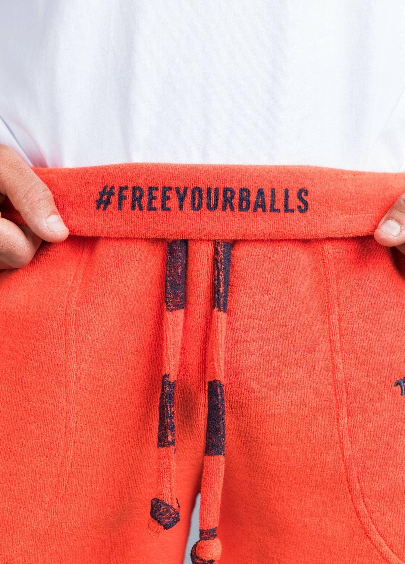 SPICE ORANGE TOWEL PANTS