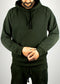 Nuffinz Shorts Hoodie Rosin Green Organic Cotton Side detail view