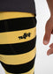 YARROW TOWEL SHORTS ST closeup - nuffinz logo - men's shorts with front pockets